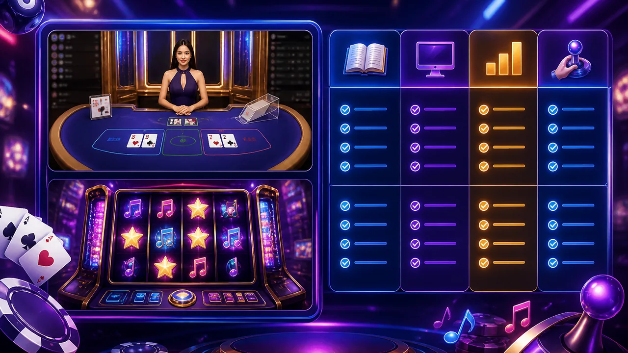 Chọn nhịp chơi phù hợp: so sánh baccarat và game máy au88 theo tiêu chí an toàn